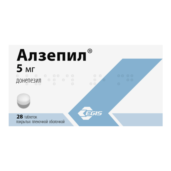 Алзепил таблетки покрытпленоб 5 мг 28 шт