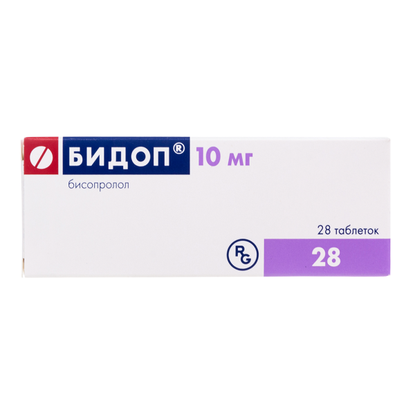 Бидоп таблетки 10 мг 28 шт