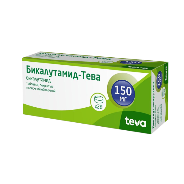 Бикалутамид-Тева таблетки покрытпленоб 150 мг 28 шт