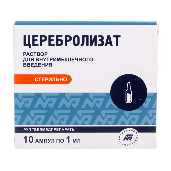 Церебролизат раствор для в/м введ 1 мл амп 10 шт