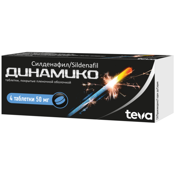 Динамико таблетки покрытпленоб 50 мг 4 шт
