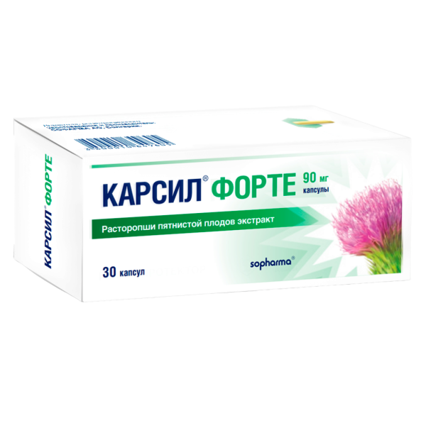 Карсил Форте капсулы 90 мг 30 шт