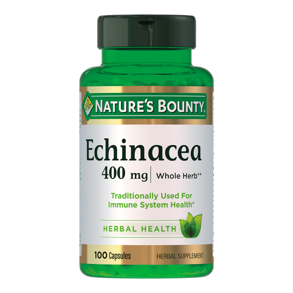 Nature's Bounty Натуральная эхинацея 400 мг капсулы массой 496 мг 100 шт