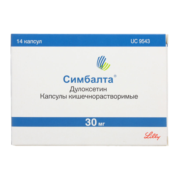Симбалта капсулы кишечнорастворимые 30 мг 14 шт