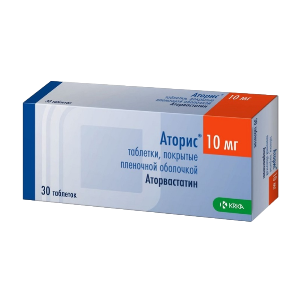 Аторис таблетки покрытпленоб 10 мг 30 шт
