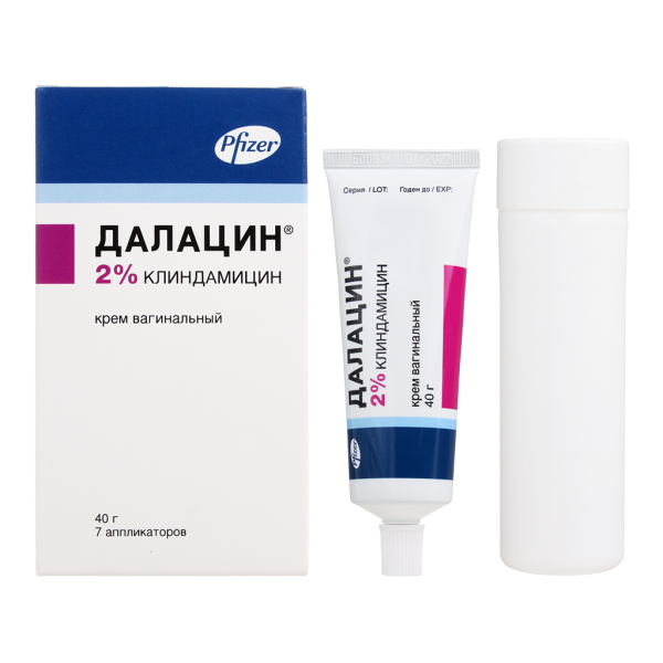 Далацин крем вагинальный 2 % 40 г +7 аппликаторов 1 уп