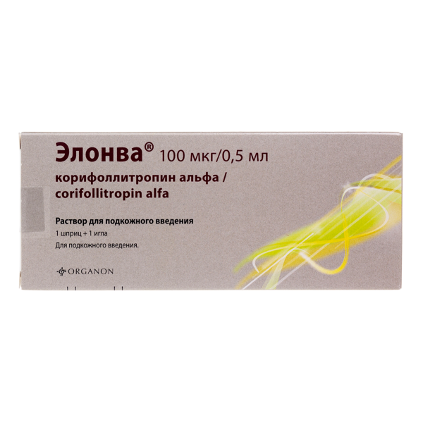 Элонва раствор для подкожного введ 100 мкг 0,5 мл шприцы 1 шт