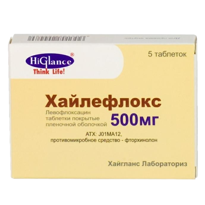 Хайлефлокс таблетки покрытпленоб 500 мг 5 шт