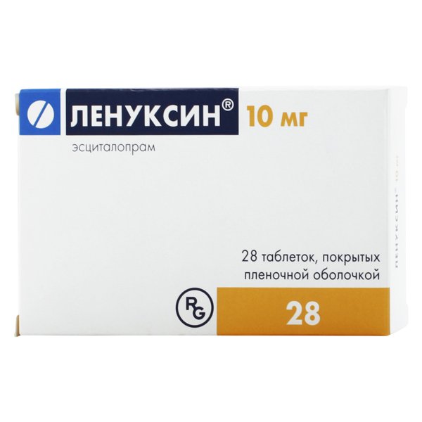 Ленуксин таблетки покрытпленоб 10 мг 28 шт