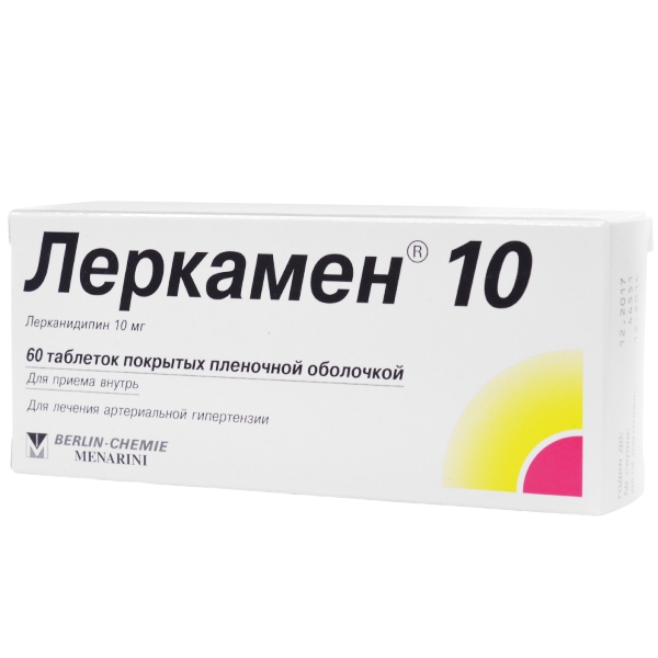 Леркамен 10 таблетки покрытпленоб 10 мг 60 шт