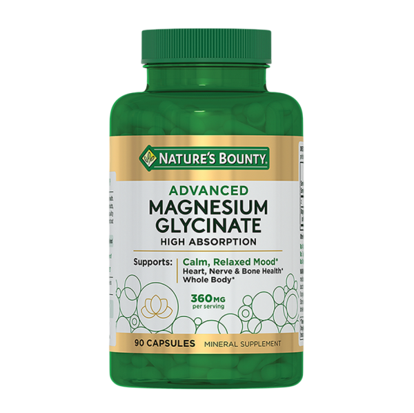 Nature's Bounty Глицинат Магния капсулы массой 1158 мг 90 шт