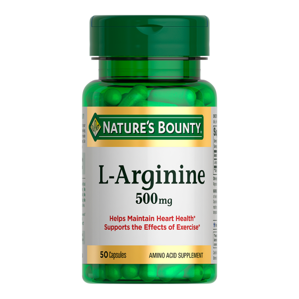 Nature's Bounty L-Аргинин 500 мг капсулы массой 616 мг 50 шт