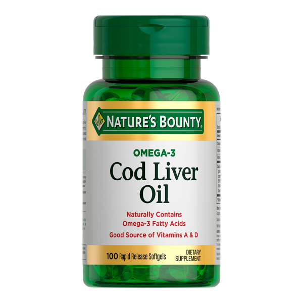 Nature's Bounty Жир печени норвежской трески капсулы массой 585 мг 100 шт