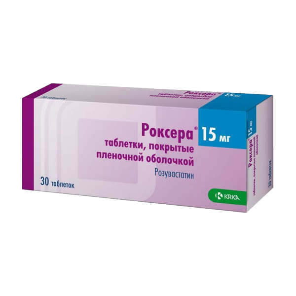 Роксера таблетки покрытпленоб 15 мг 30 шт