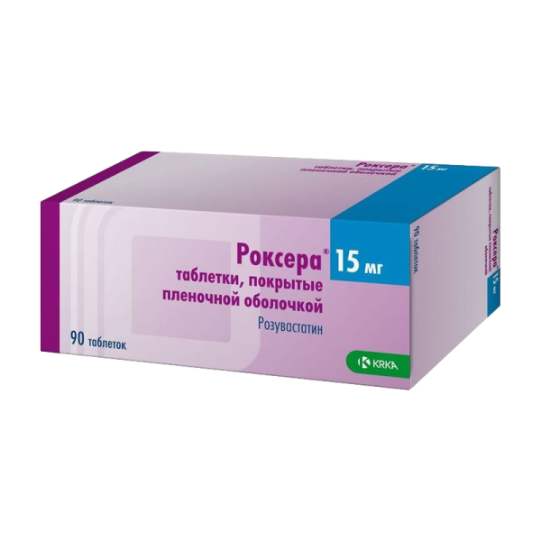 Роксера таблетки покрытпленоб 15 мг 90 шт