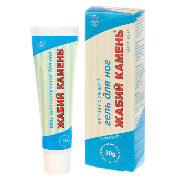 Жабий камень гель для ног активирующий с глюкозамином и троксерутином 30 г 1 шт
